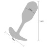 Buttocks TOYJOY Plug lesté The Athlete 10.5 x 3.4 cm - Poids 137g